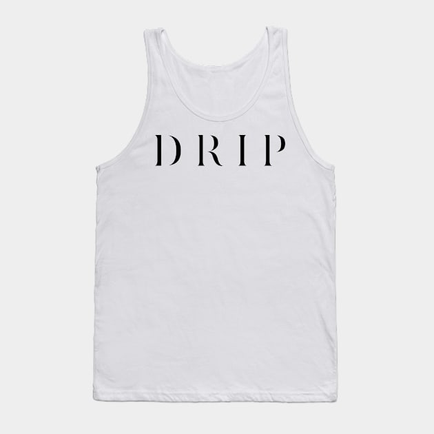 Drip Text Tank Top by Worldengine